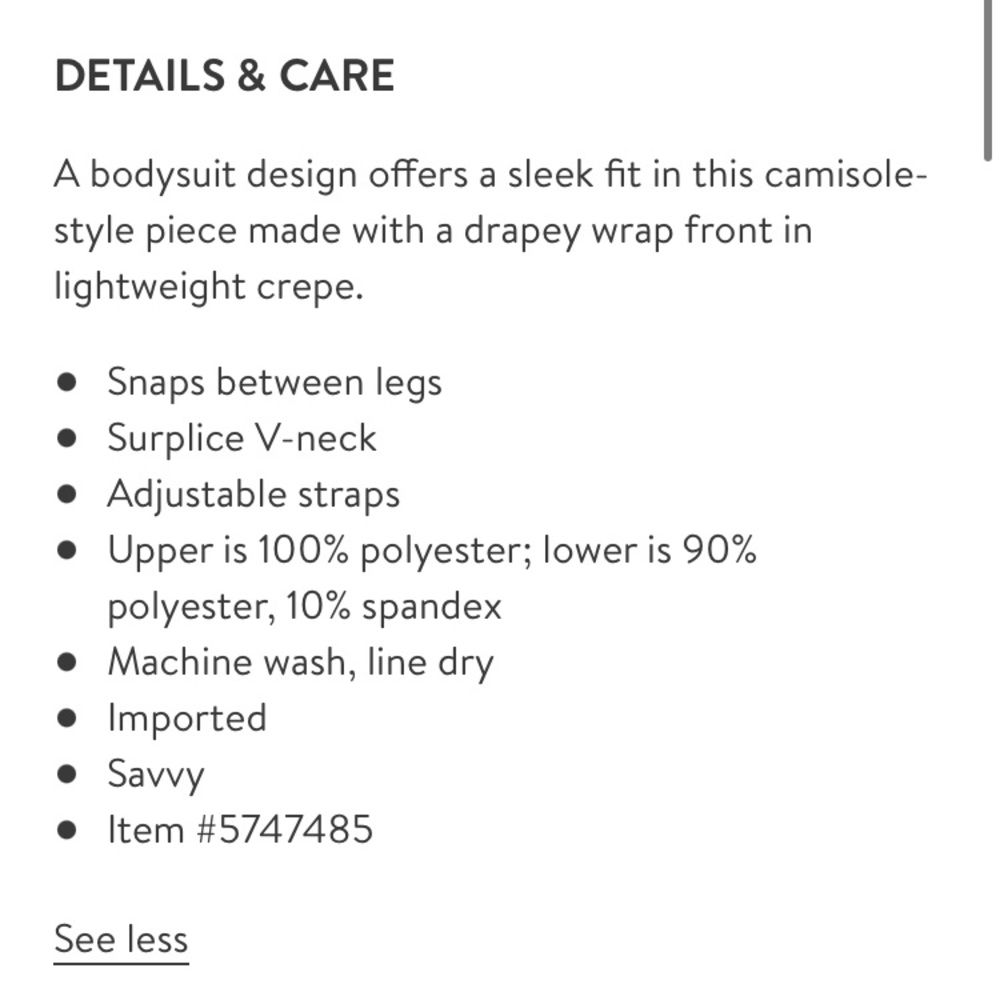Leith Black Wrap Bodysuit - Picture 12 of 12